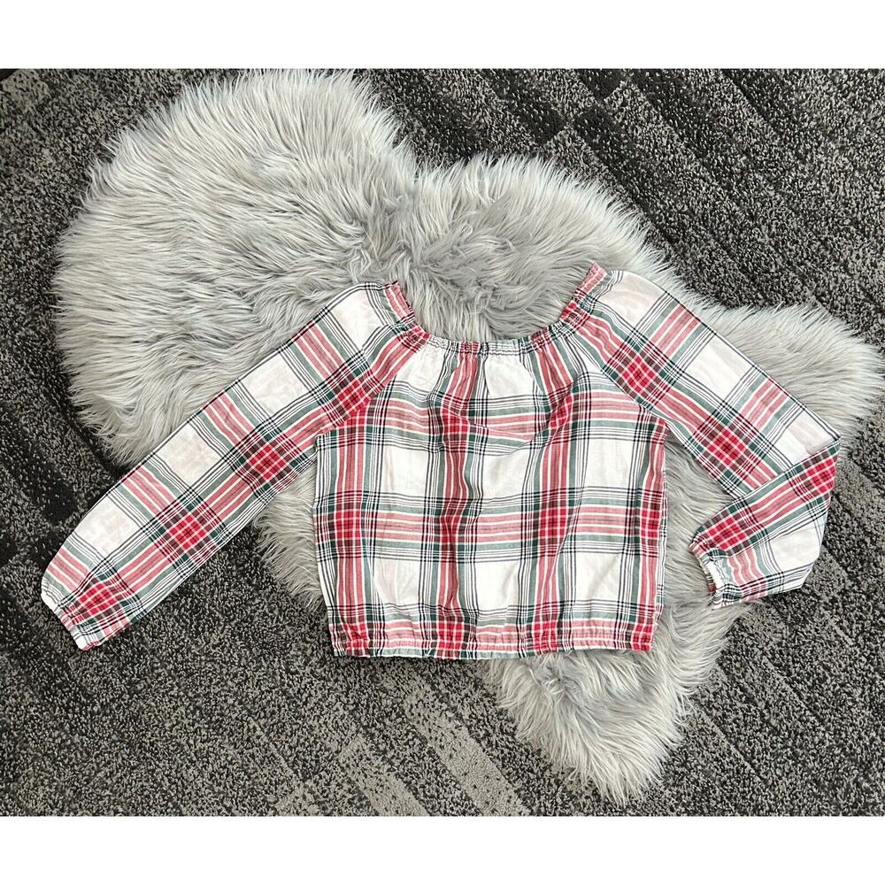 Girls Plaid Smocked Top - Little Lamb Size XL (14) MSRP $32.95